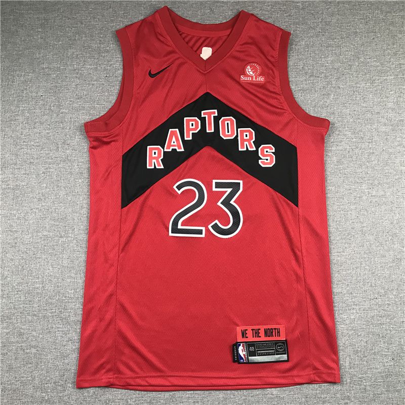 Men Toronto Raptors #23 Vanvleet Red 2021 Nike Game NBA Jersey